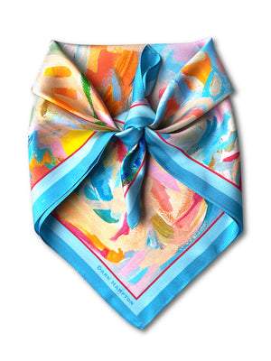 **PRE-ORDER** THE DH x CARRIE BROOMHALL FINN PETITE SILK SCARF