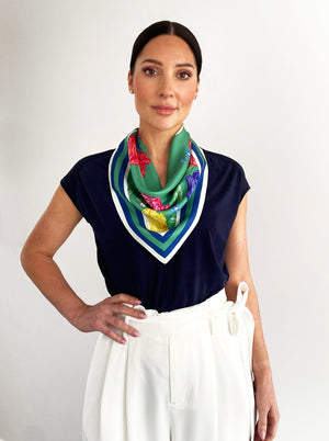 THE GLACKIN PETITE SILK SCARF